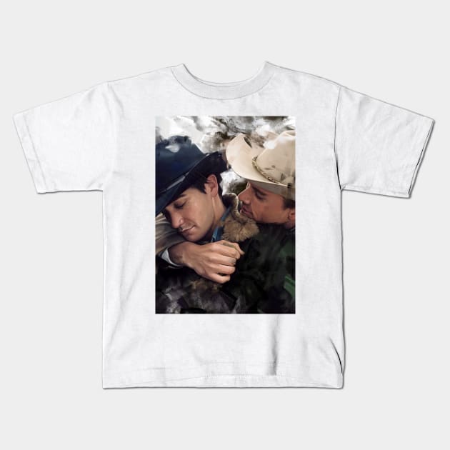 Brokeback Mountain Kids T-Shirt by dmitryb1